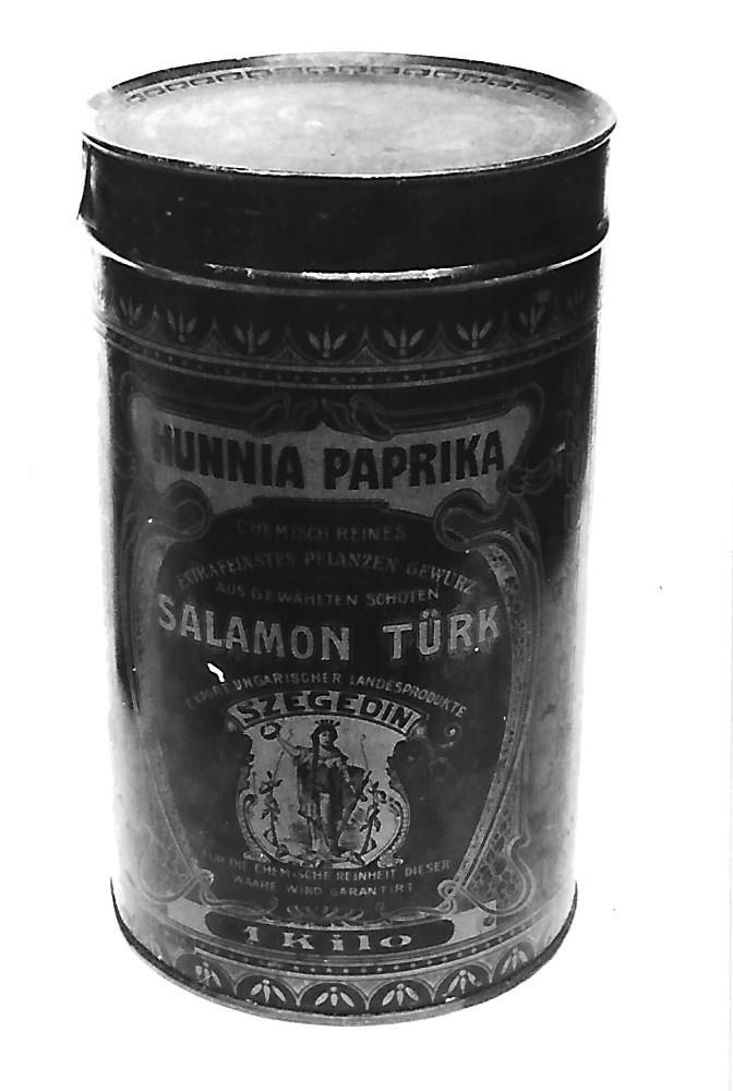 Hunnia Paprika doboz, Szeged (Magyar Kereskedelmi és Vendéglátóipari Múzeum CC BY-NC-ND)