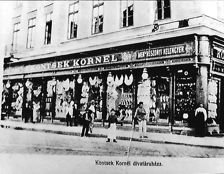 Kontsek divatáruház Debrecen (Magyar Kereskedelmi és Vendéglátóipari Múzeum CC BY-NC-ND)