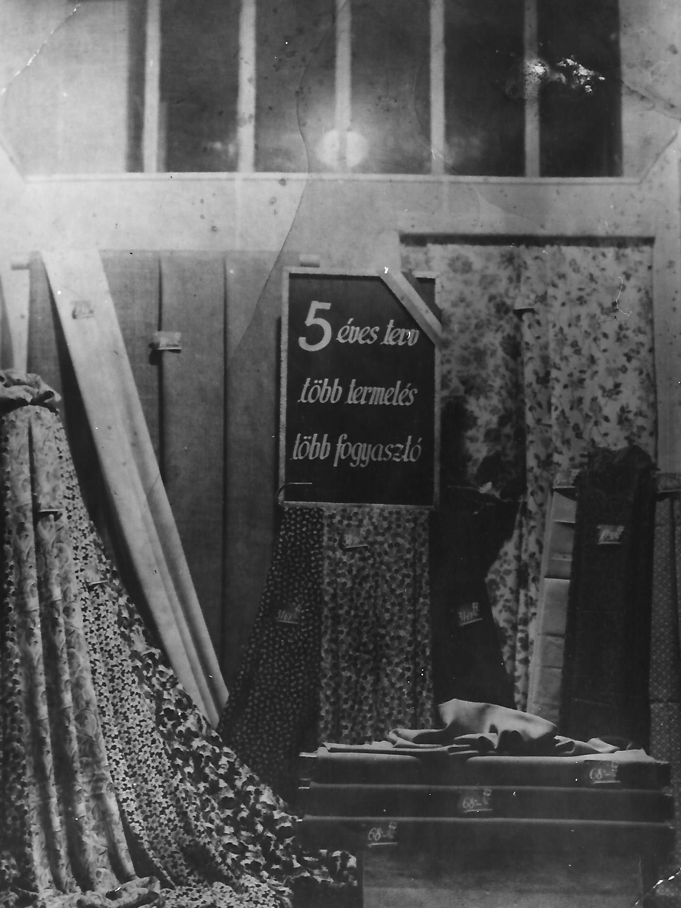 textiláruház Törökszentmiklós 1947. (Magyar Kereskedelmi és Vendéglátóipari Múzeum CC BY-NC-ND)