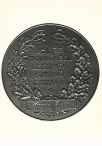 Kitüntetőérem hátlap, Budapesti Kereskedelmi és Iparkamara, Budapest 1927.