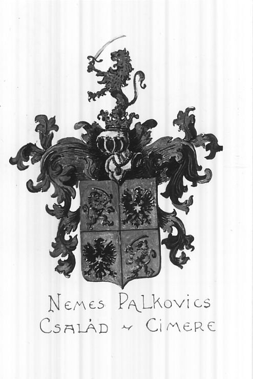 A nemes Palkovics család címere (Magyar Kereskedelmi és Vendéglátóipari Múzeum CC BY-NC-ND)