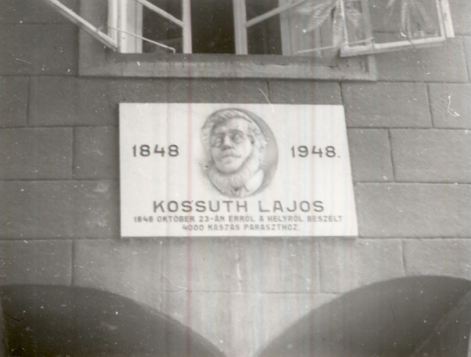 Kossuth Lajos emléktábla 2. (Magyar Kereskedelmi és Vendéglátóipari Múzeum CC BY-NC-ND)