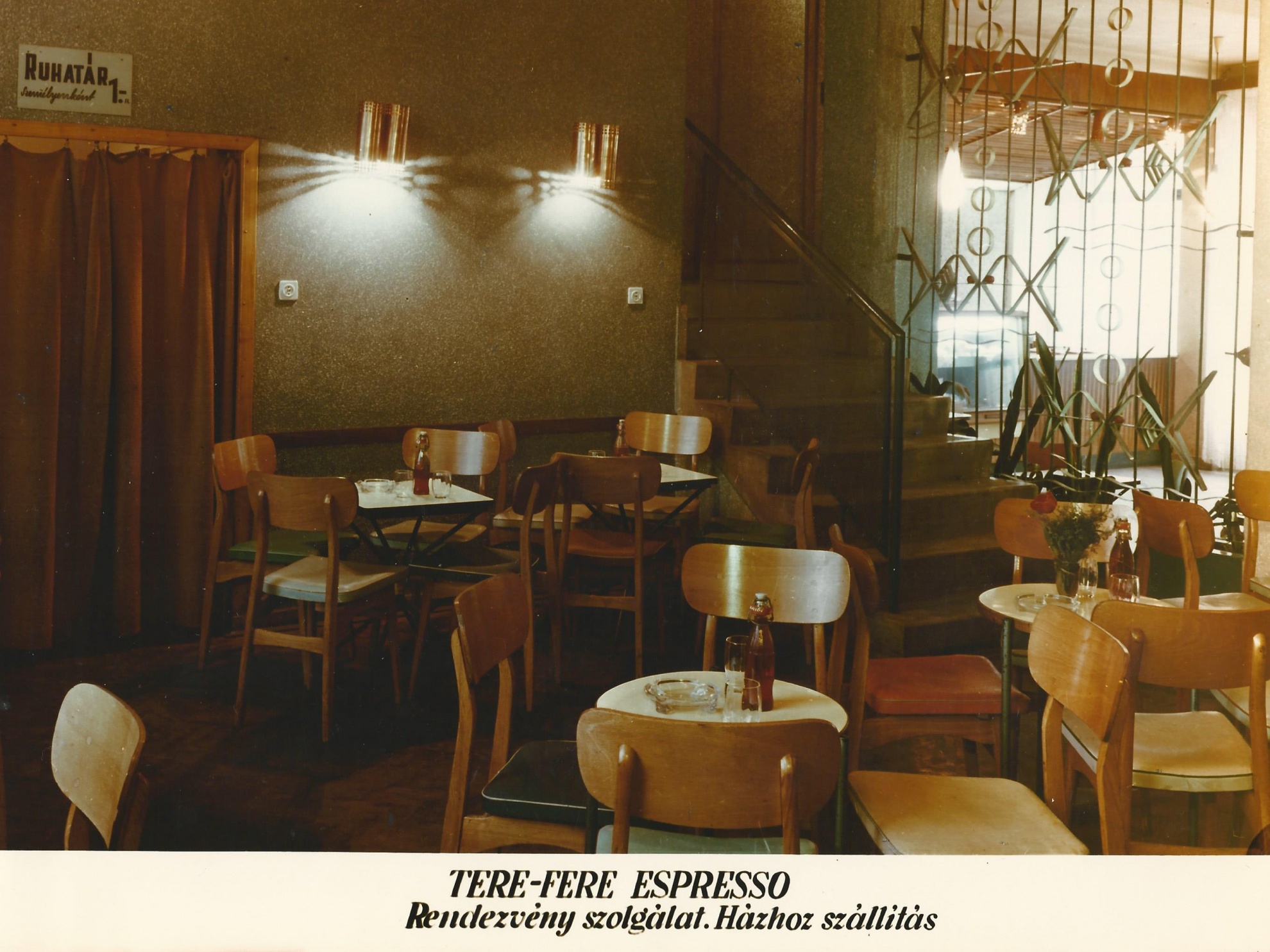 Tere-fere espresso, Budapest 1969. (Magyar Kereskedelmi és Vendéglátóipari Múzeum CC BY-NC-ND)