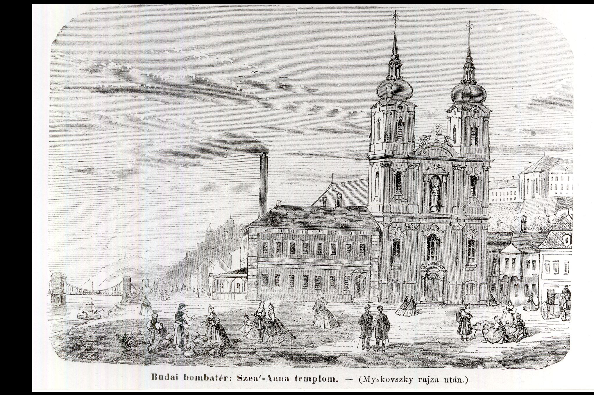 Budai bombatér: Szent Anna templom (Magyar Kereskedelmi és Vendéglátóipari Múzeum CC BY-NC-ND)