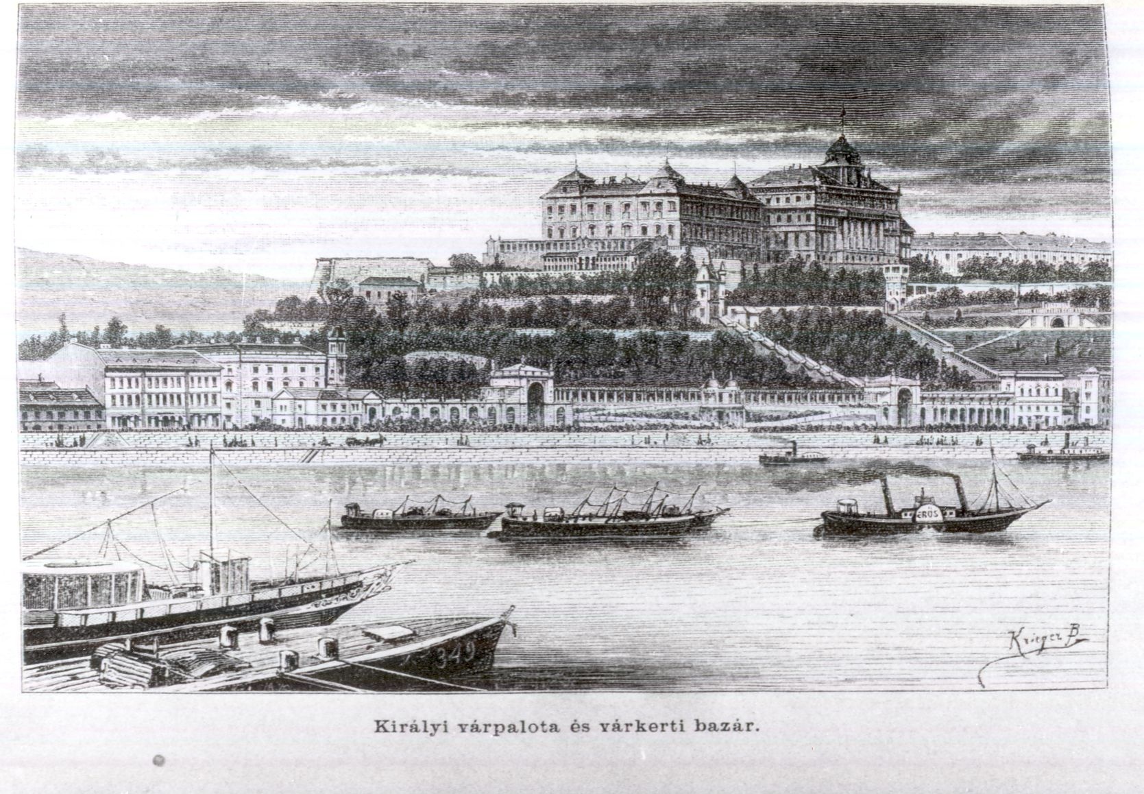Királyi Várpalota és a Várkert Bazár, Budapest (Magyar Kereskedelmi és Vendéglátóipari Múzeum CC BY-NC-ND)