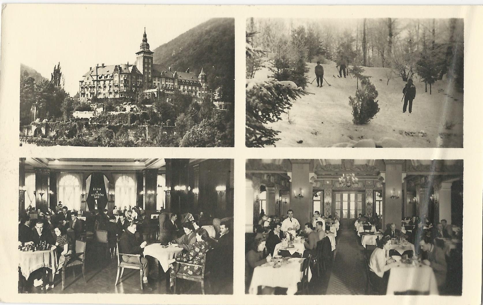 Palotaszálló étterem, Lillafüred 1945. után (Magyar Kereskedelmi és Vendéglátóipari Múzeum CC BY-NC-ND)