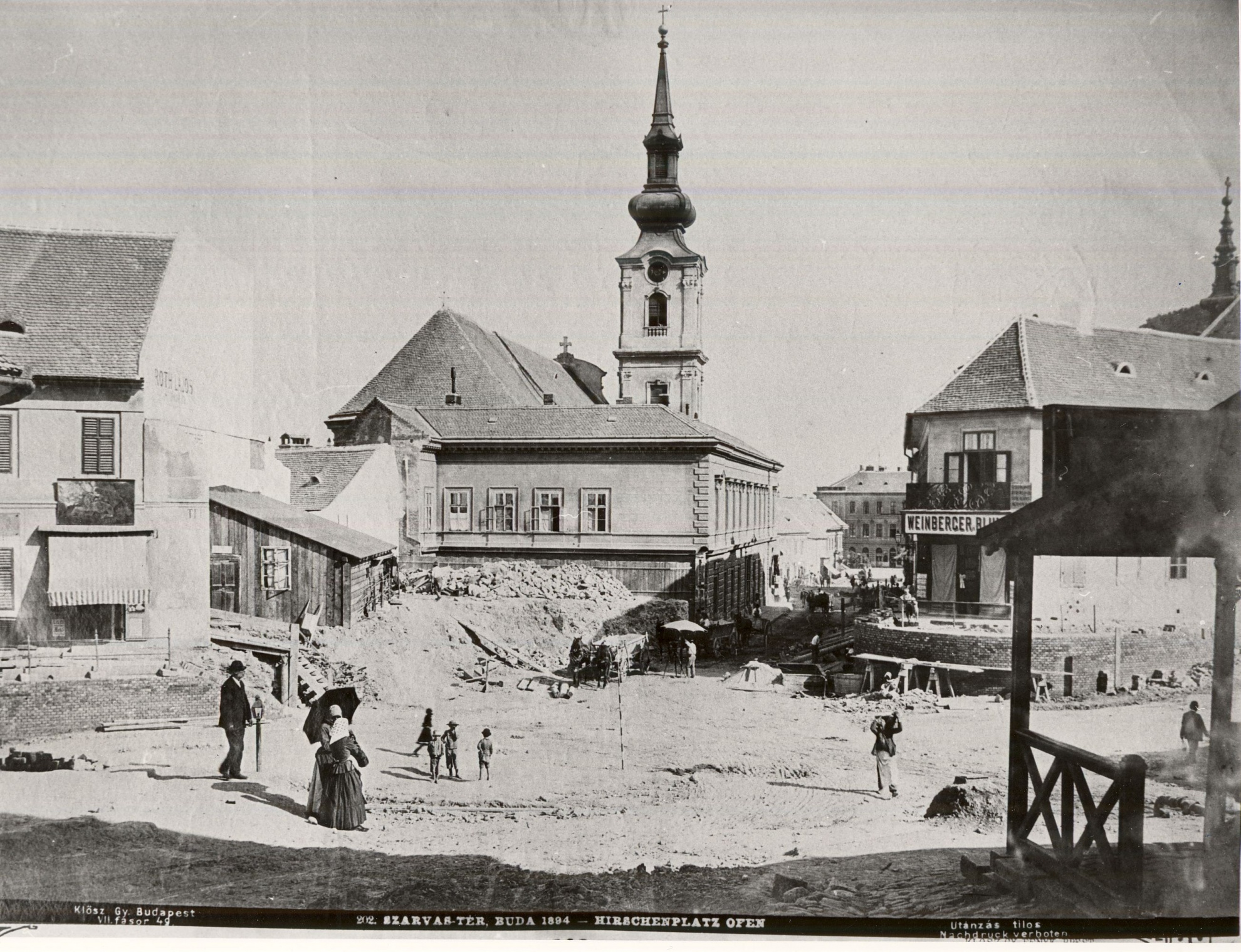 Szarvas tér, Buda 1894. (Magyar Kereskedelmi és Vendéglátóipari Múzeum CC BY-NC-ND)