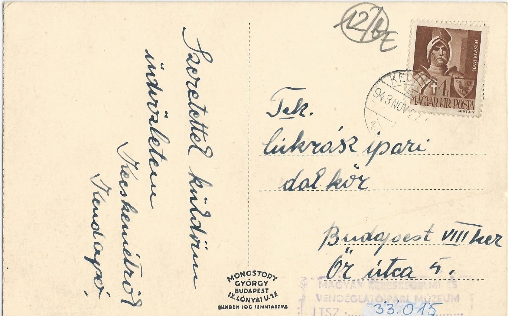 Kecskemét, Szabadság tér - képeslap (Magyar Kereskedelmi és Vendéglátóipari Múzeum CC BY-NC-ND)