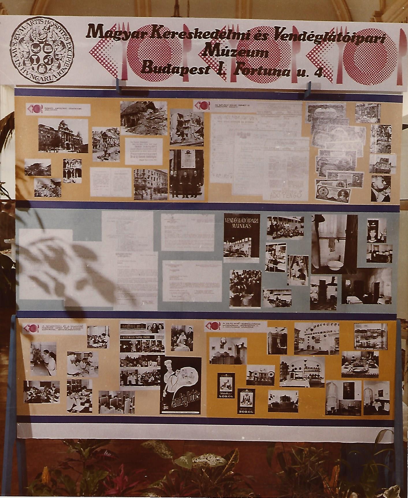 Egykori MKVM vendéglátóipari kiállítás Budapest 1975. (Magyar Kereskedelmi és Vendéglátóipari Múzeum CC BY-NC-ND)