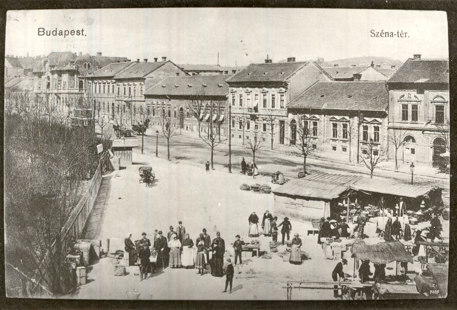 Piac a Széna-téren Budapest 1907. (Magyar Kereskedelmi és Vendéglátóipari Múzeum CC BY-NC-ND)