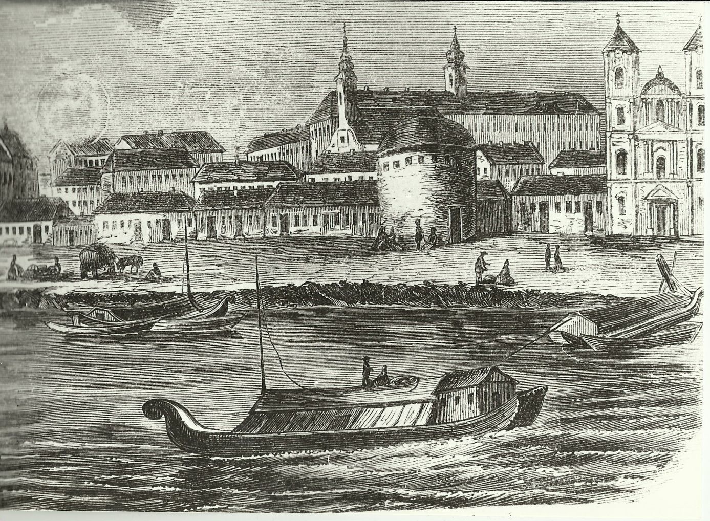Pesti Duna-part (Magyar Kereskedelmi és Vendéglátóipari Múzeum CC BY-NC-ND)