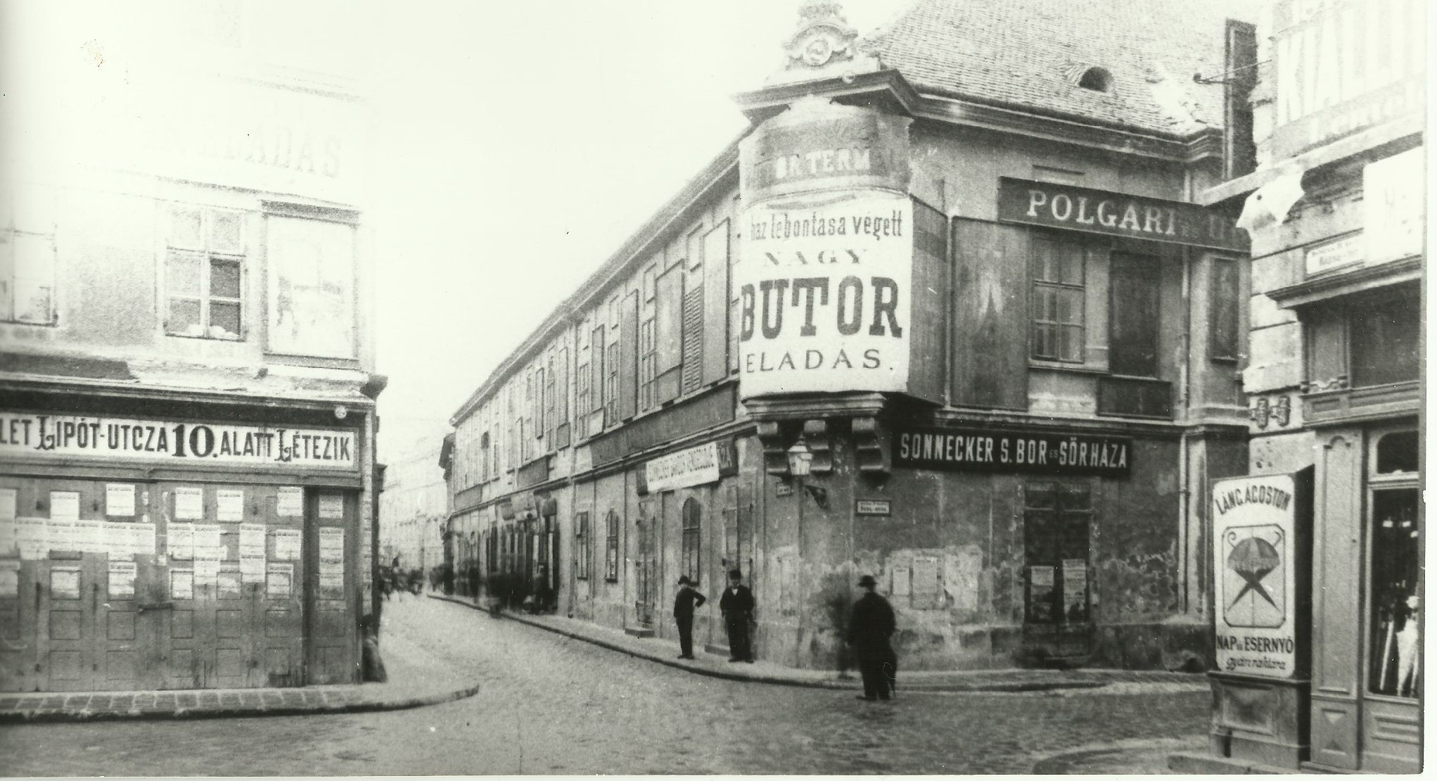 Lipót utca és Rózsa tér (Magyar Kereskedelmi és Vendéglátóipari Múzeum CC BY-NC-ND)
