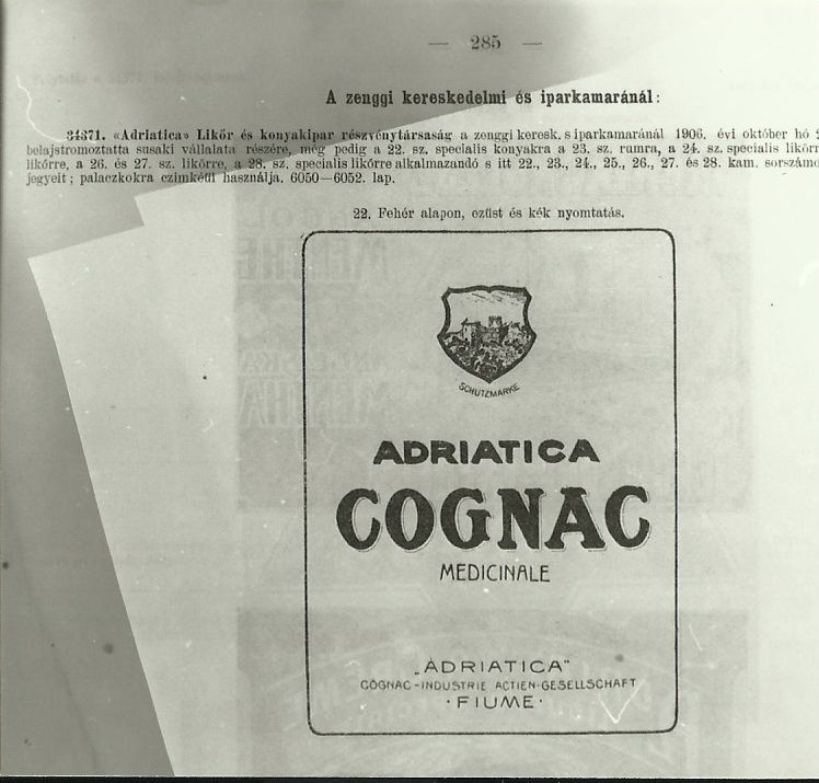 ADRIATICA COGNAC Medicinale (Magyar Kereskedelmi és Vendéglátóipari Múzeum CC BY-NC-ND)