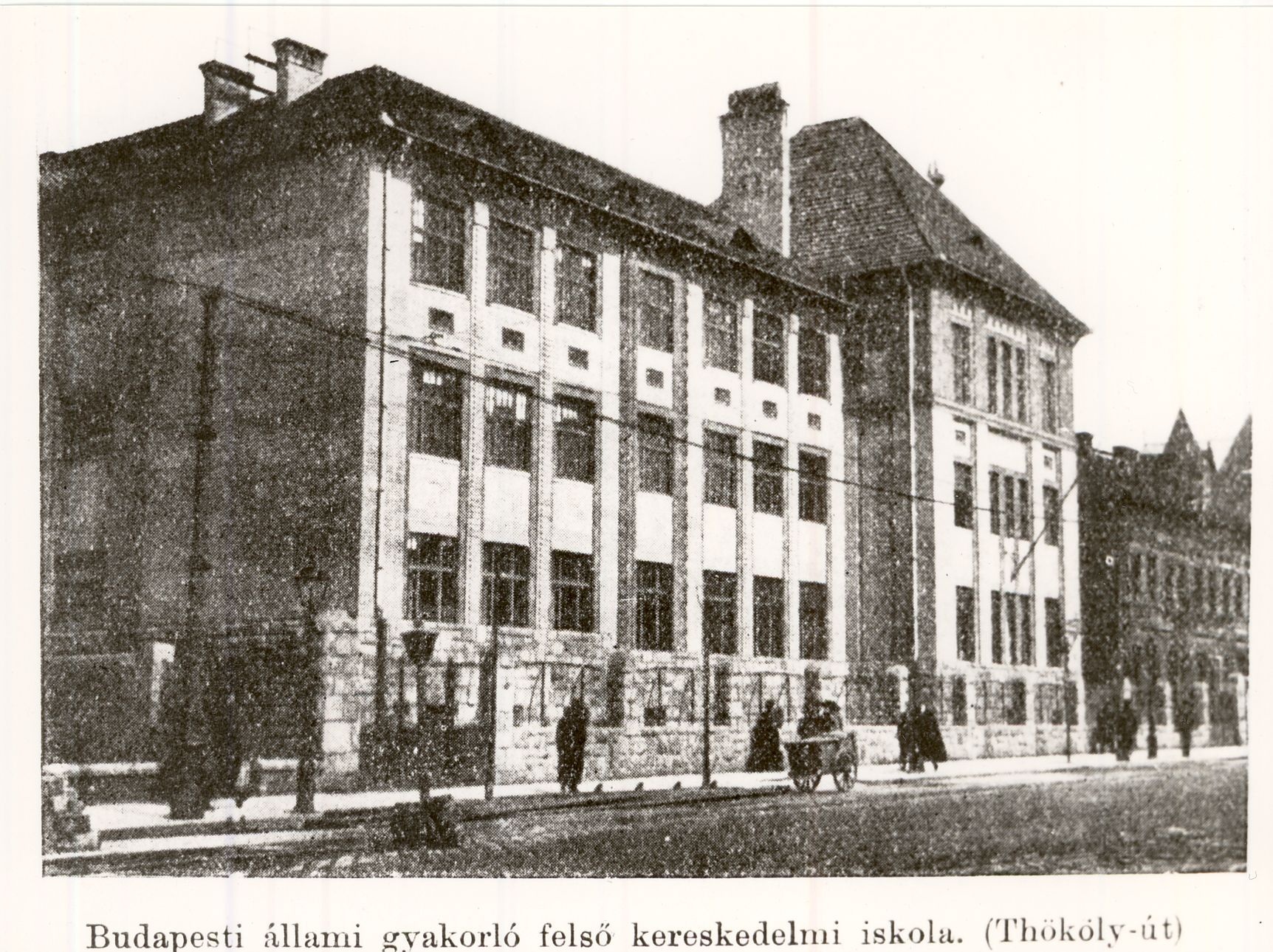 Budapesti állami gyakorló felső kereskedelmi iskola (Magyar Kereskedelmi és Vendéglátóipari Múzeum CC BY-NC-ND)