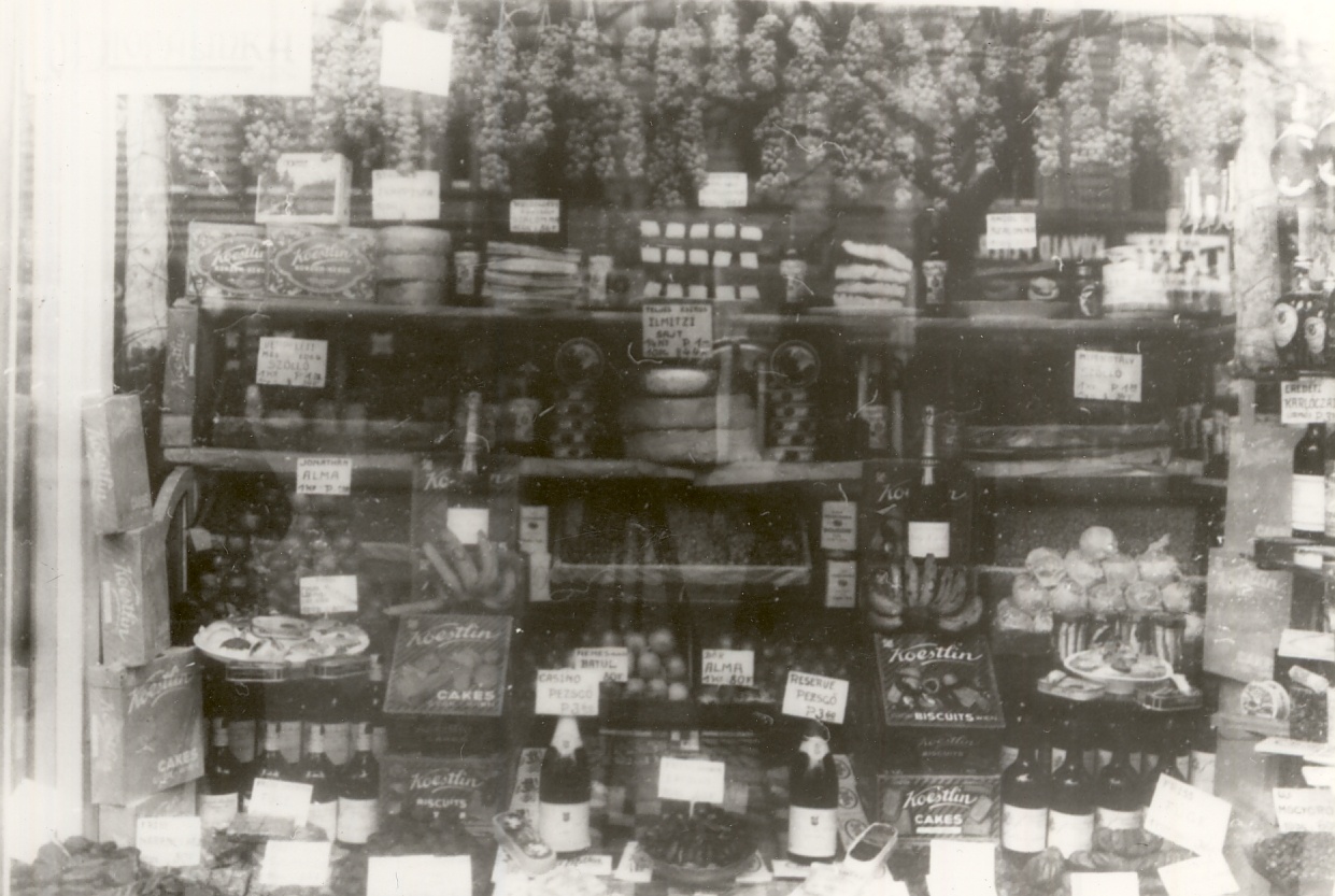 Fűszer, Csemege kirakat (Magyar Kereskedelmi és Vendéglátóipari Múzeum CC BY-NC-ND)