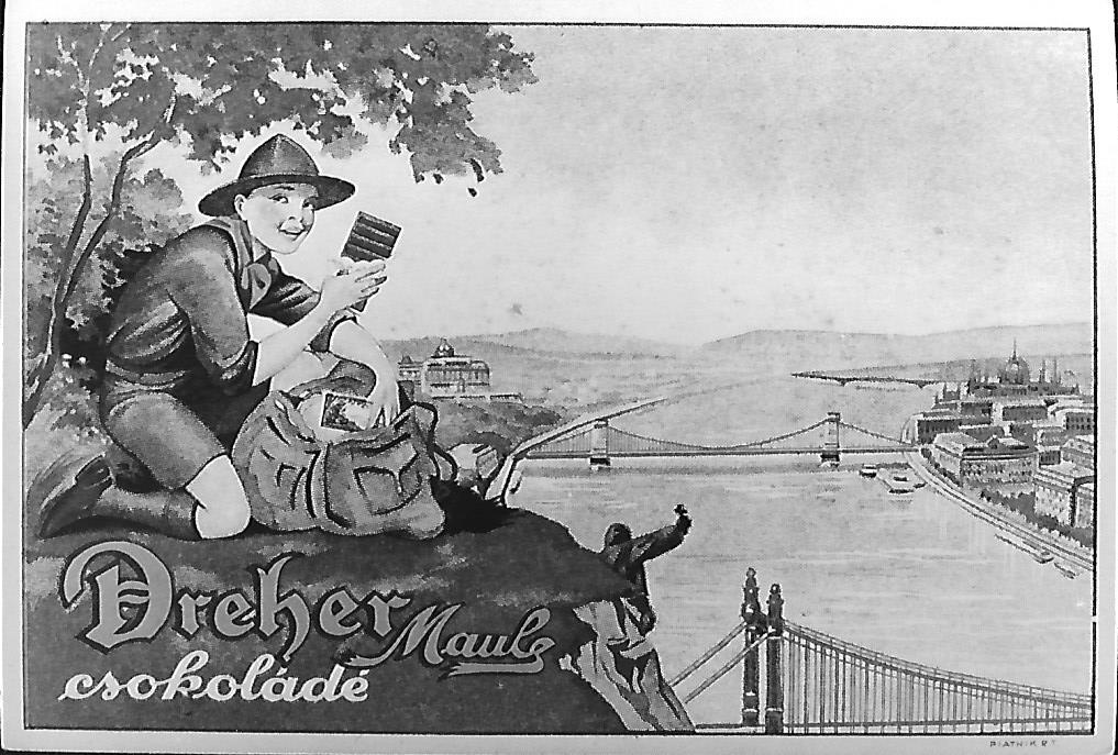 Dréher Maul csokoládé hirdetése 1919-1939 (Magyar Kereskedelmi és Vendéglátóipari Múzeum CC BY-NC-ND)
