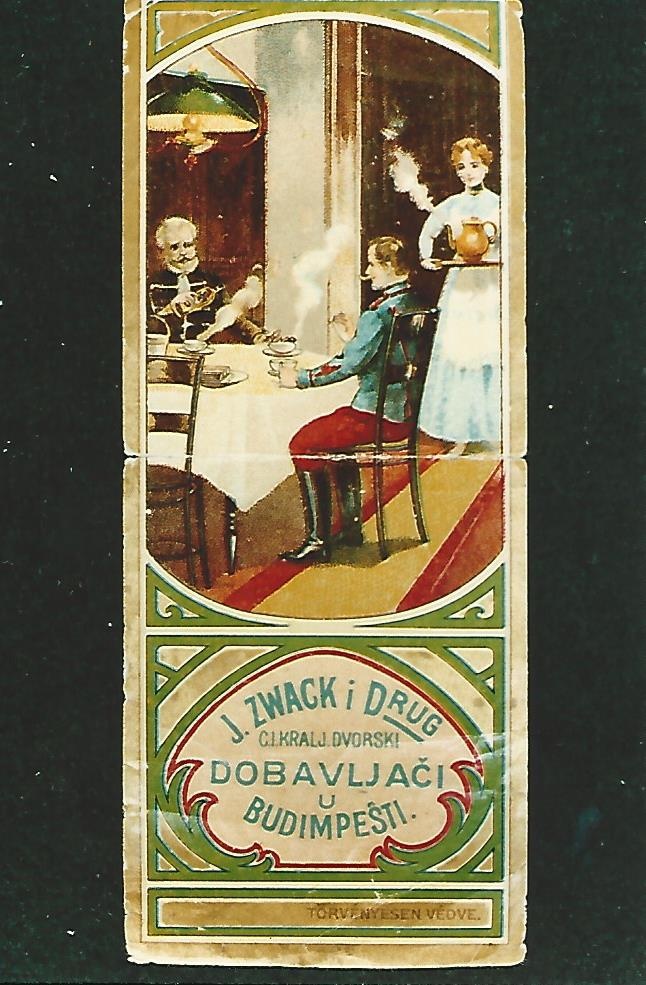Zwack Unicum számolócédula 20. század eleje (Magyar Kereskedelmi és Vendéglátóipari Múzeum CC BY-NC-ND)