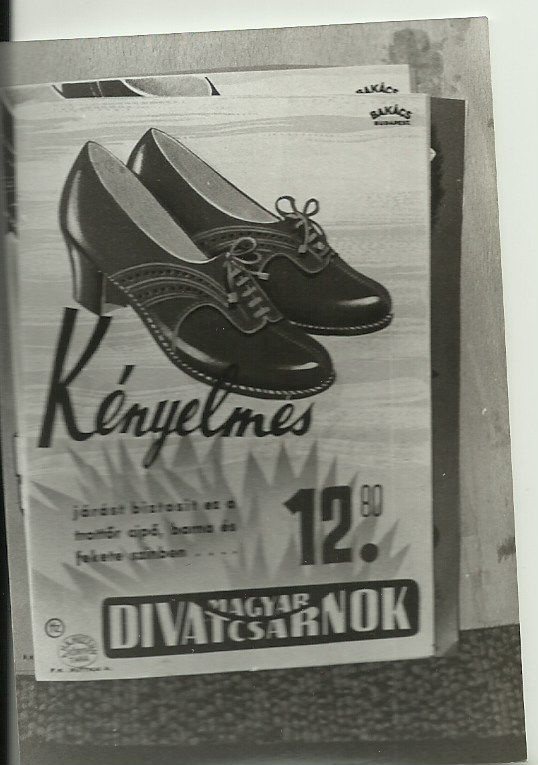 Kémnyelmes járást biztosít a trottőr cipő (Magyar Kereskedelmi és Vendéglátóipari Múzeum CC BY-NC-ND)