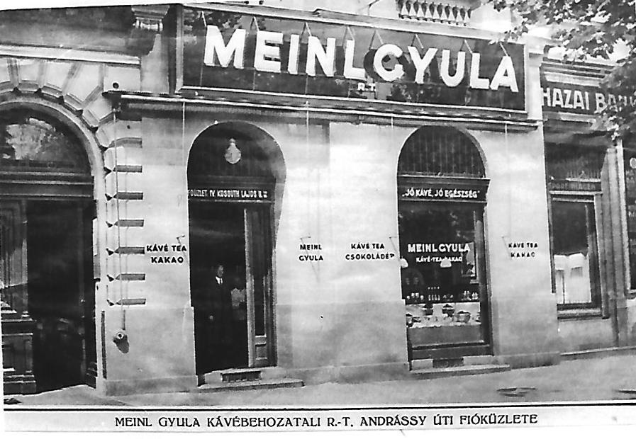 Meinl üzlet Budapest 1927. (Magyar Kereskedelmi és Vendéglátóipari Múzeum CC BY-NC-ND)