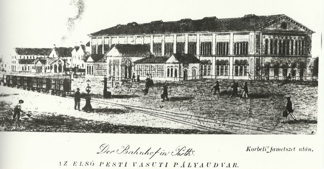 Első Pesti Vasúti Pályaudvar (Magyar Kereskedelmi és Vendéglátóipari Múzeum CC BY-NC-ND)