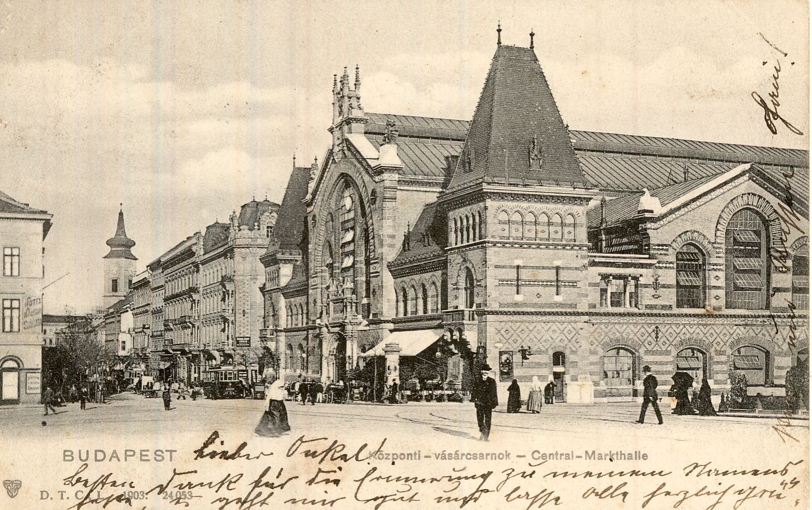 Központi Vásárcsarnok, Budapest 1904. (Magyar Kereskedelmi és Vendéglátóipari Múzeum CC BY-NC-ND)