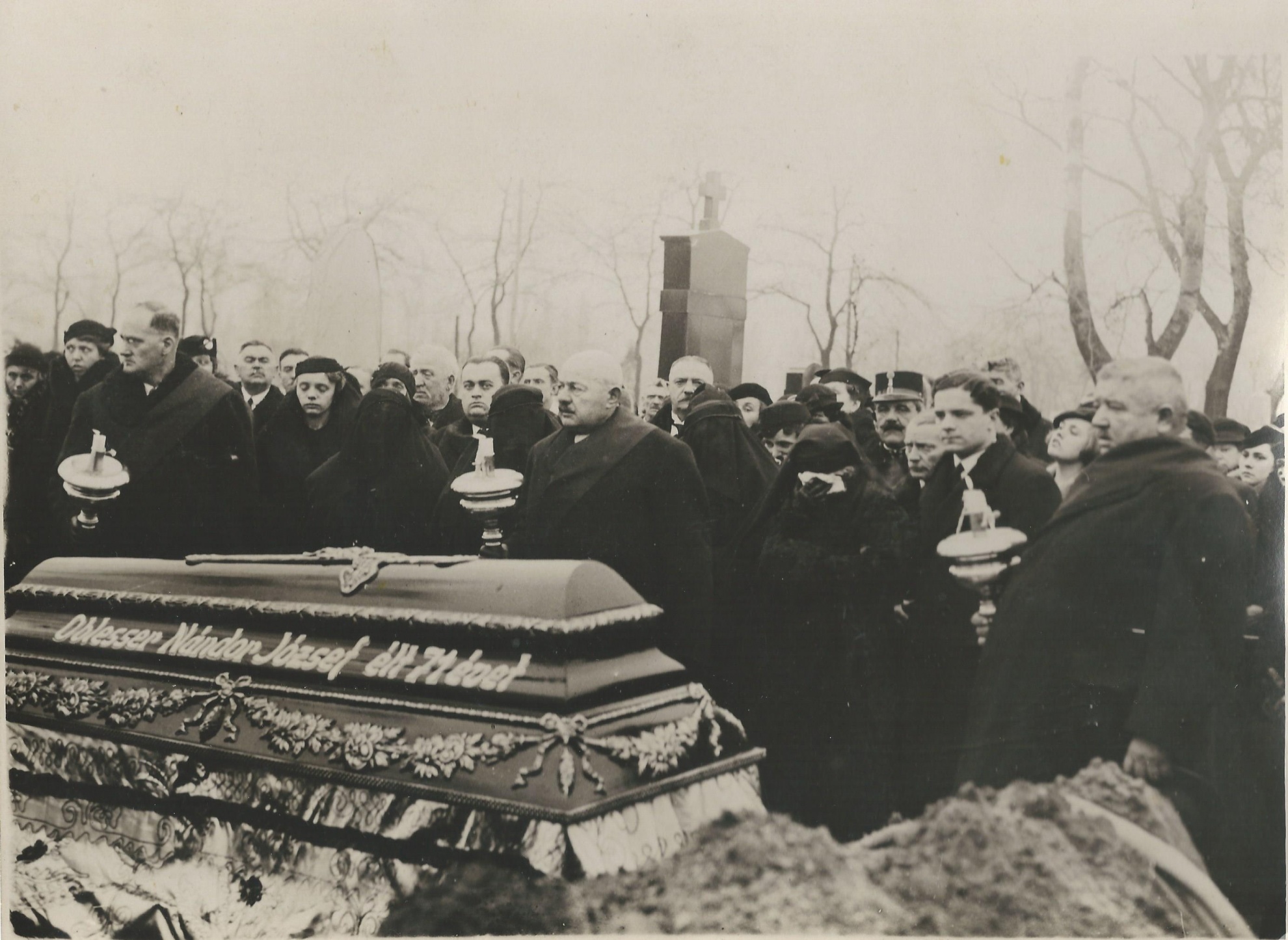 Oblesser Nándor József hentes temetése Budapest 1936. (Magyar Kereskedelmi és Vendéglátóipari Múzeum CC BY-NC-ND)