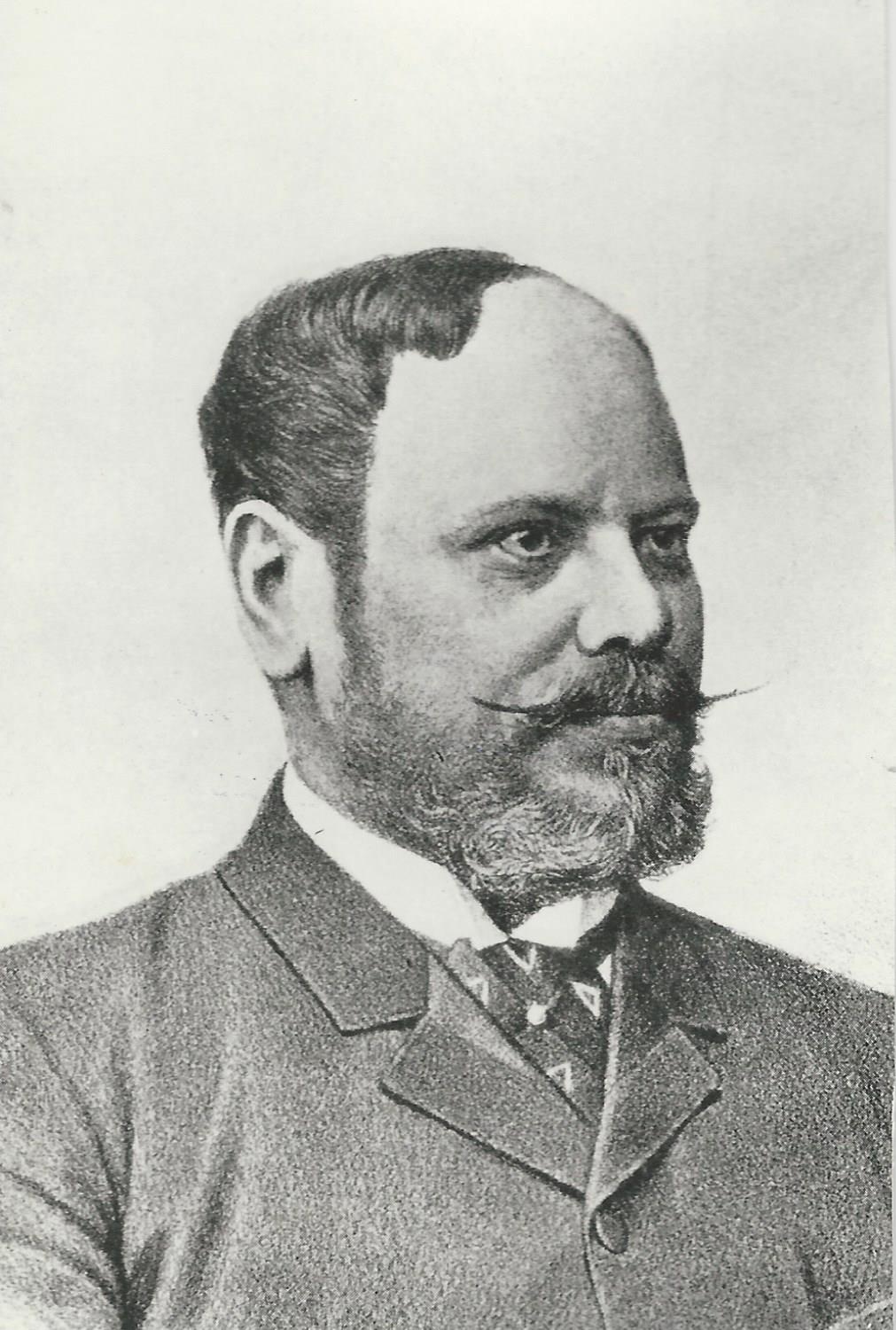 Baross Gábor Kereskedelmi miniszter portréja 1889-1892 (Magyar Kereskedelmi és Vendéglátóipari Múzeum CC BY-NC-ND)