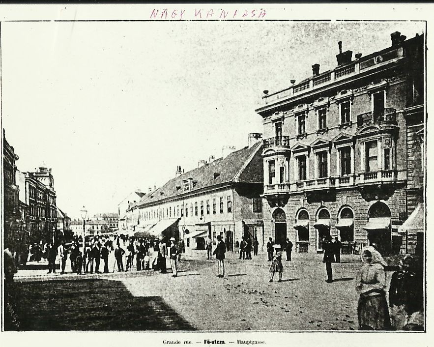 Nagykanizsa Fő-utcza (Magyar Kereskedelmi és Vendéglátóipari Múzeum CC BY-NC-ND)