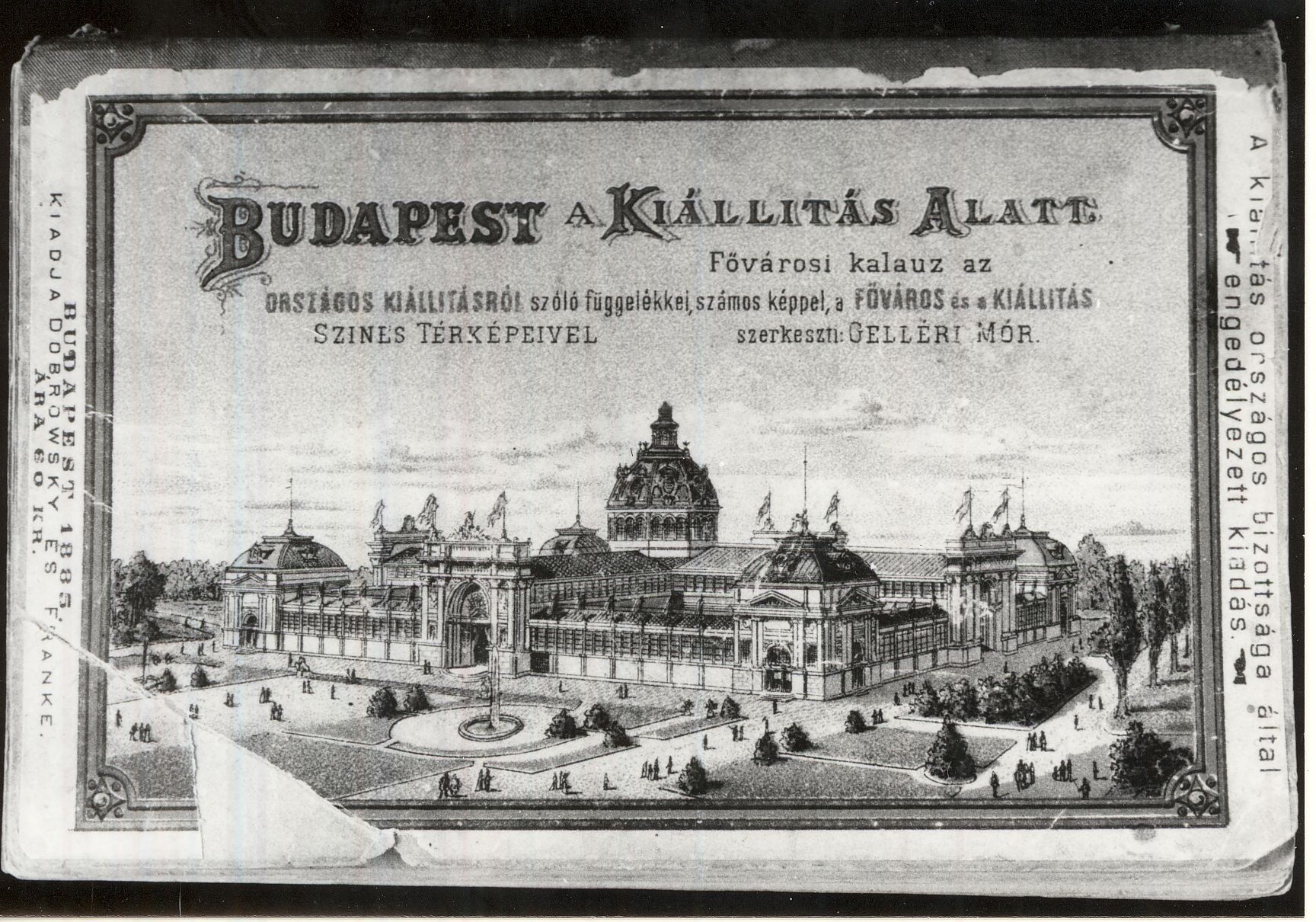 Országos Kiállítás épületei 1885 időszakos kiadvány (Magyar Kereskedelmi és Vendéglátóipari Múzeum CC BY-NC-ND)
