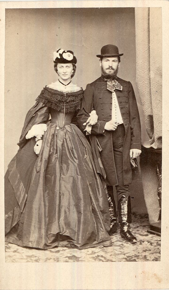 Geittner József és feleségének portréja Budapest 1860-as évek (Magyar Kereskedelmi és Vendéglátóipari Múzeum CC BY-NC-ND)