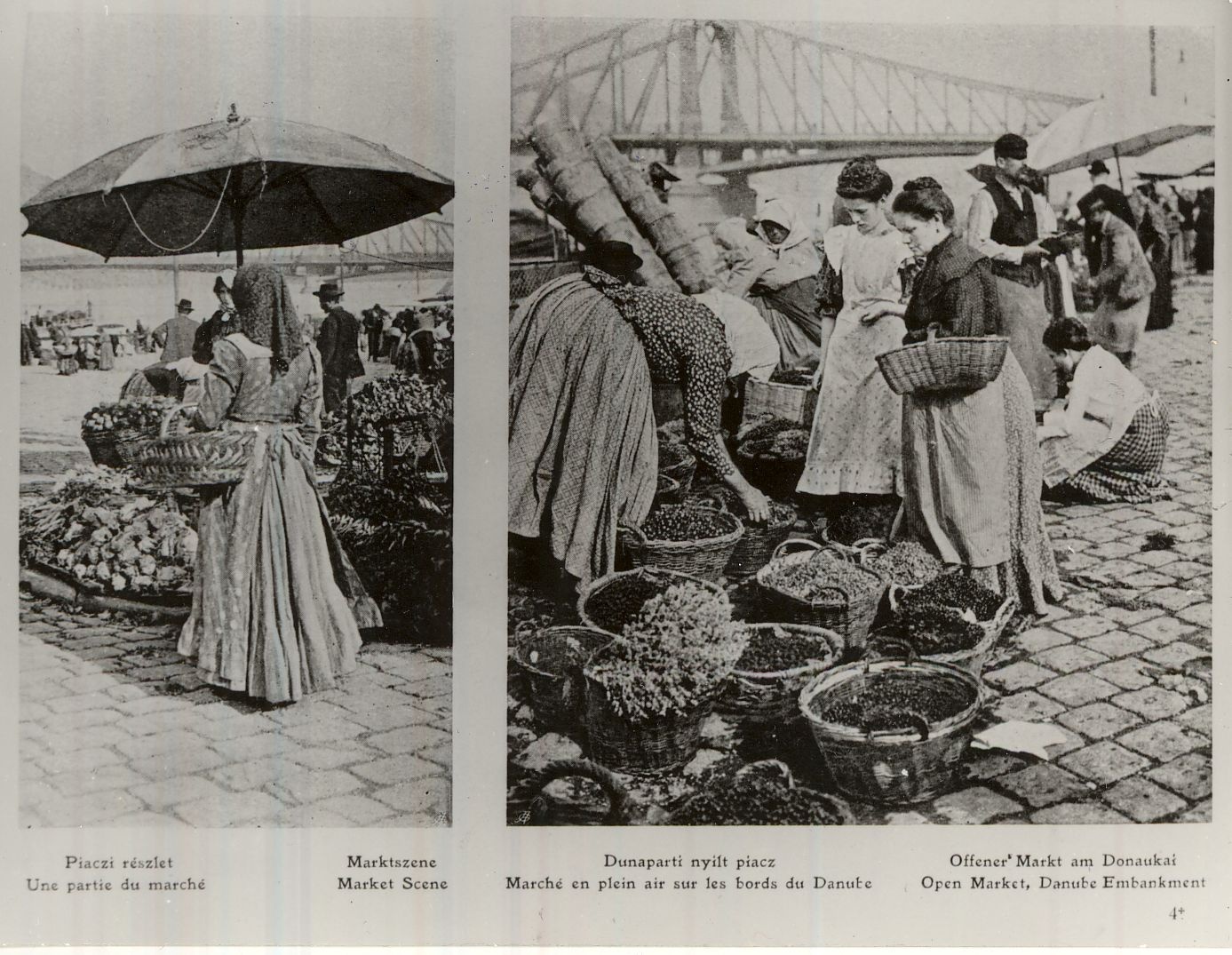 Piac Dunaparton Budapest 1911. (Magyar Kereskedelmi és Vendéglátóipari Múzeum CC BY-NC-ND)