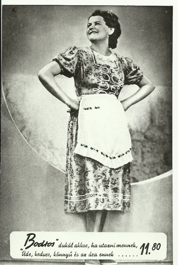 &quot;Bodros&quot; ruha (Magyar Kereskedelmi és Vendéglátóipari Múzeum CC BY-NC-ND)