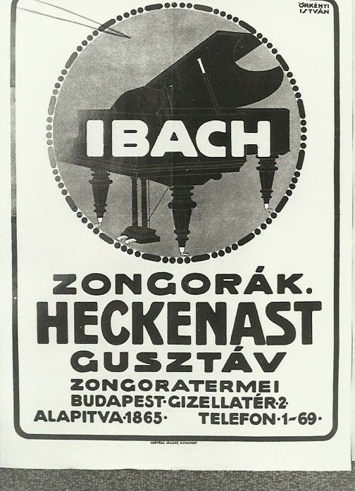 IBACH Zongorák (Magyar Kereskedelmi és Vendéglátóipari Múzeum CC BY-NC-ND)