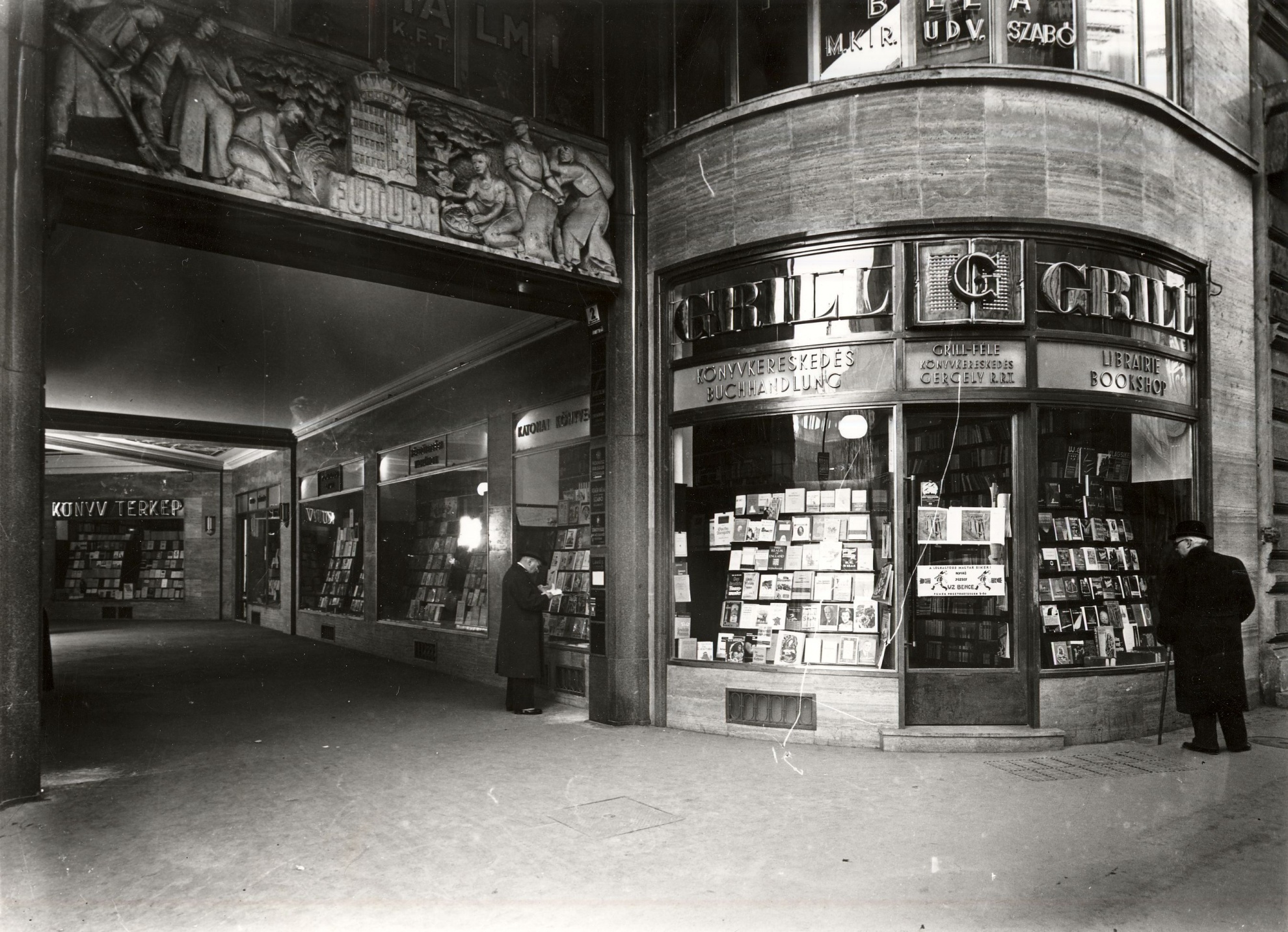 Grill féle könyvkereskedés (Magyar Kereskedelmi és Vendéglátóipari Múzeum CC BY-NC-ND)