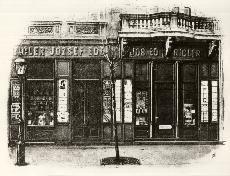 Ricler József Ede üzlete Budapest 1872. (Magyar Kereskedelmi és Vendéglátóipari Múzeum CC BY-NC-ND)