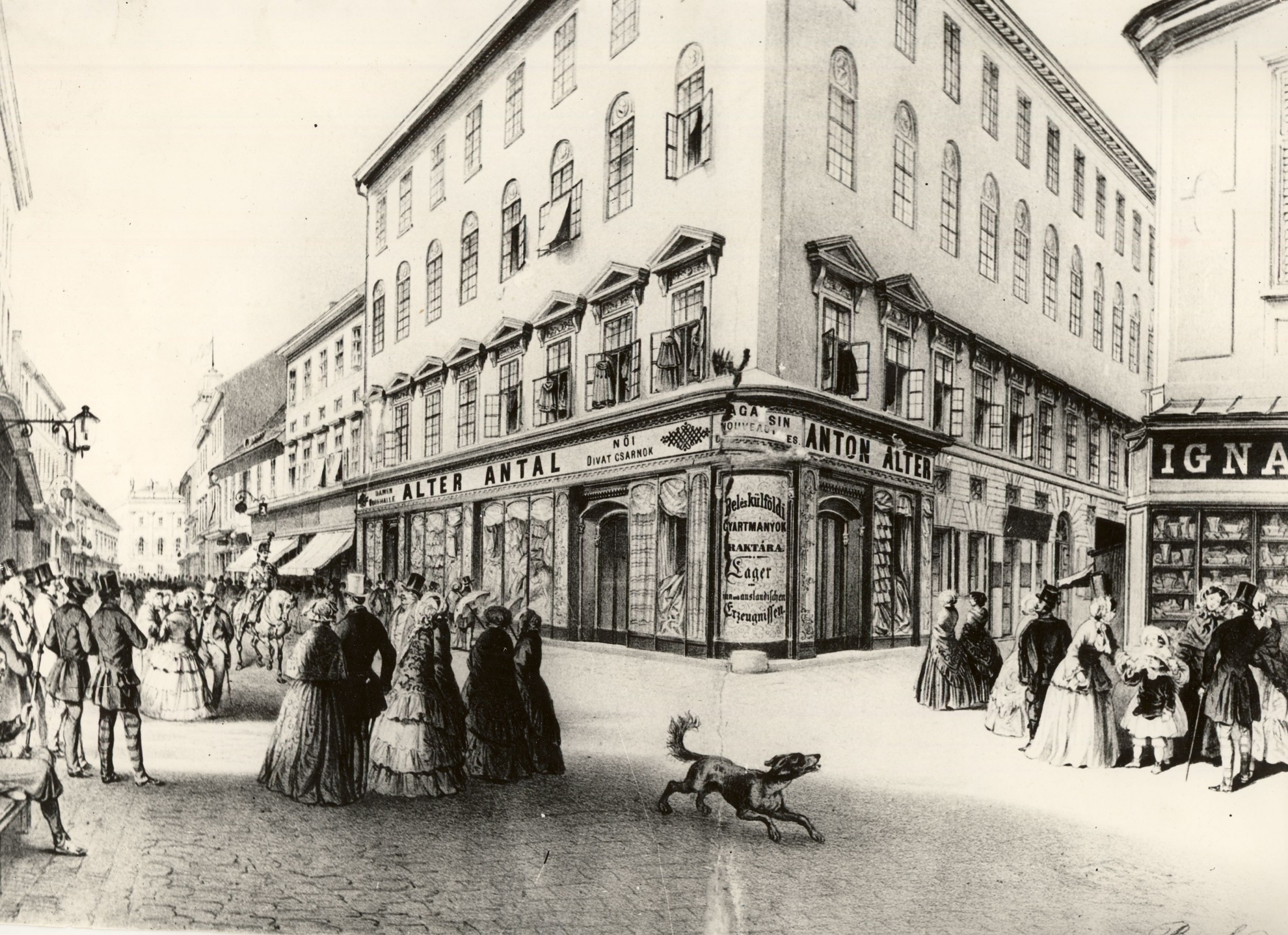 Alter Antal áruháza (Magyar Kereskedelmi és Vendéglátóipari Múzeum CC BY-NC-ND)