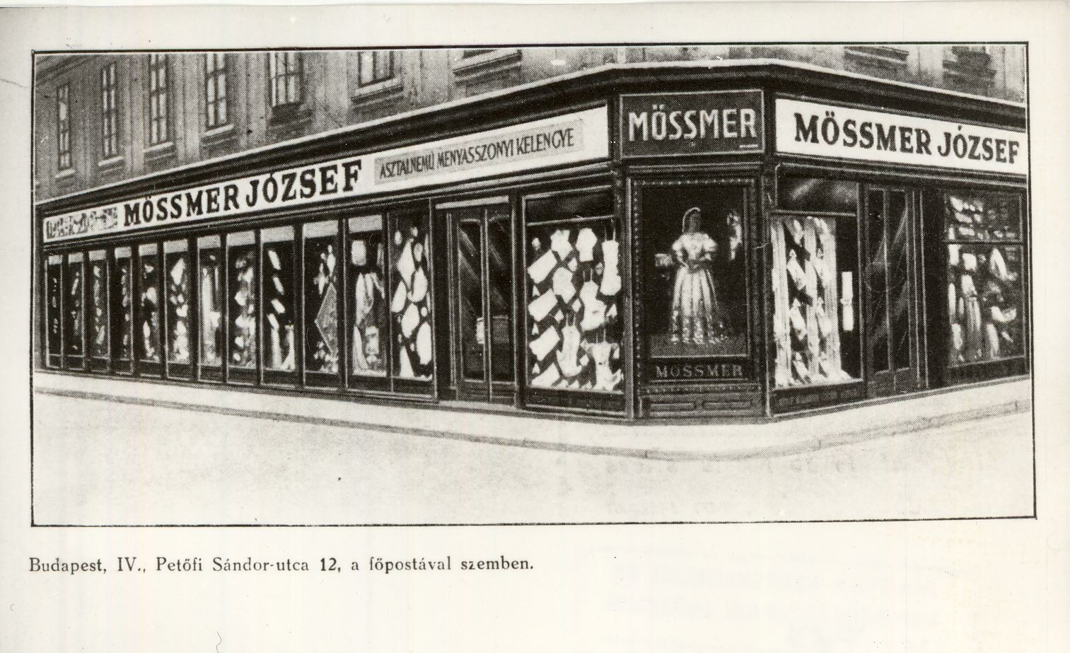 Mössmer József üzlete (Magyar Kereskedelmi és Vendéglátóipari Múzeum CC BY-NC-ND)