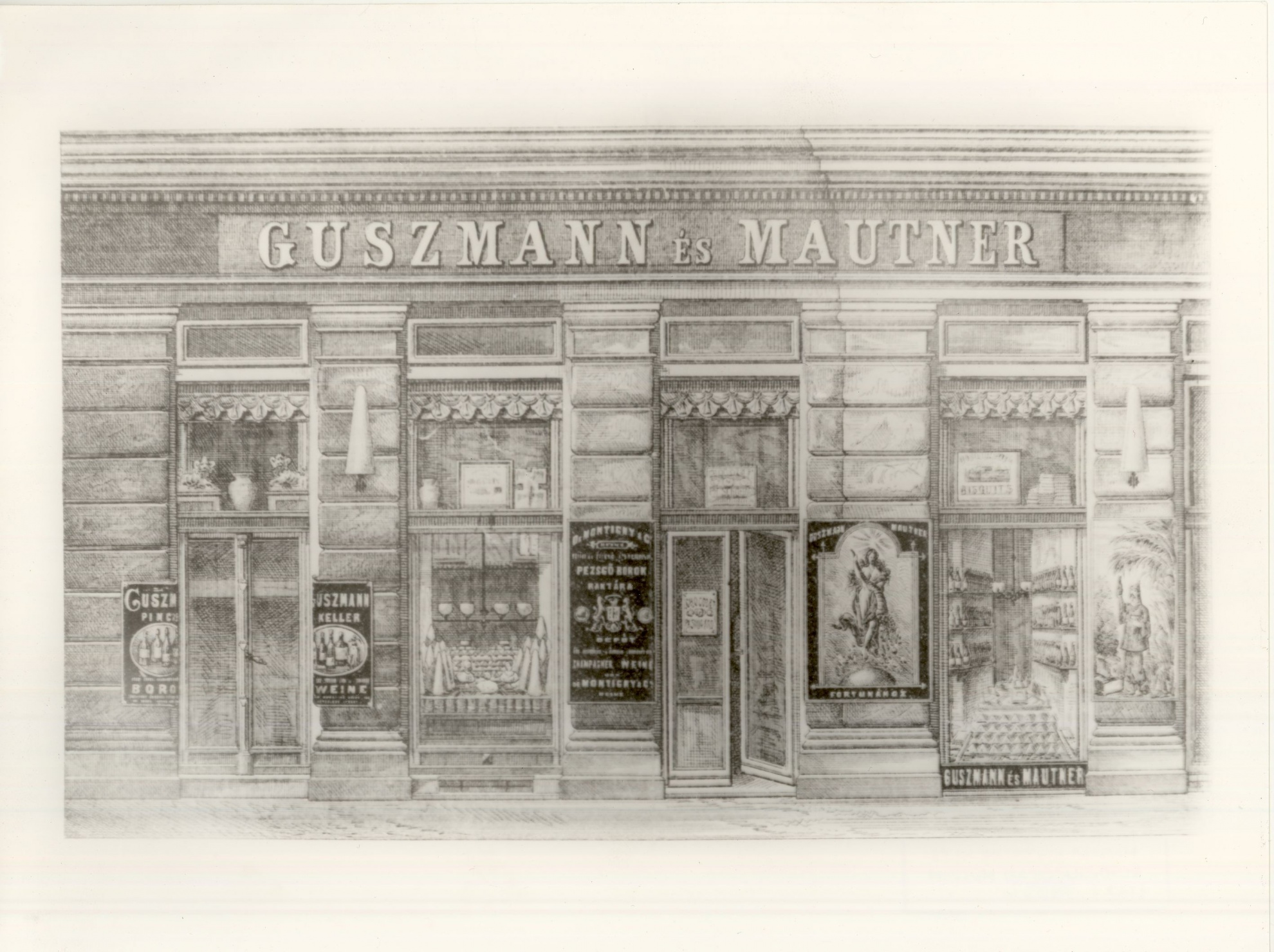 Guszmann és Mautner üzlete (Magyar Kereskedelmi és Vendéglátóipari Múzeum CC BY-NC-ND)