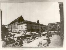 Régi Városház tér Budapest 1890. (Magyar Kereskedelmi és Vendéglátóipari Múzeum CC BY-NC-ND)