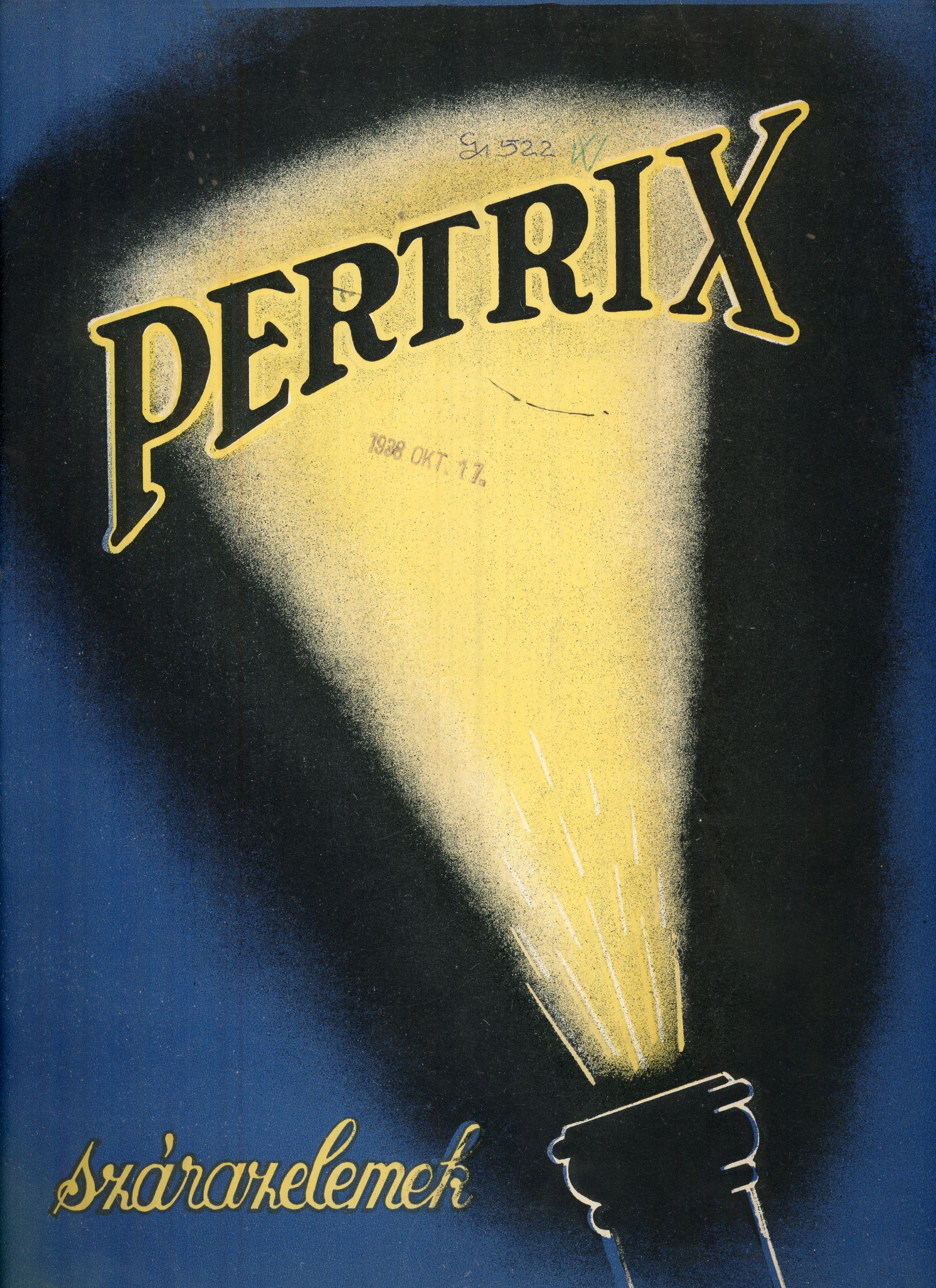 PETRIX szárazelemek árjegyzéke (Magyar Kereskedelmi és Vendéglátóipari Múzeum CC BY-NC-SA)