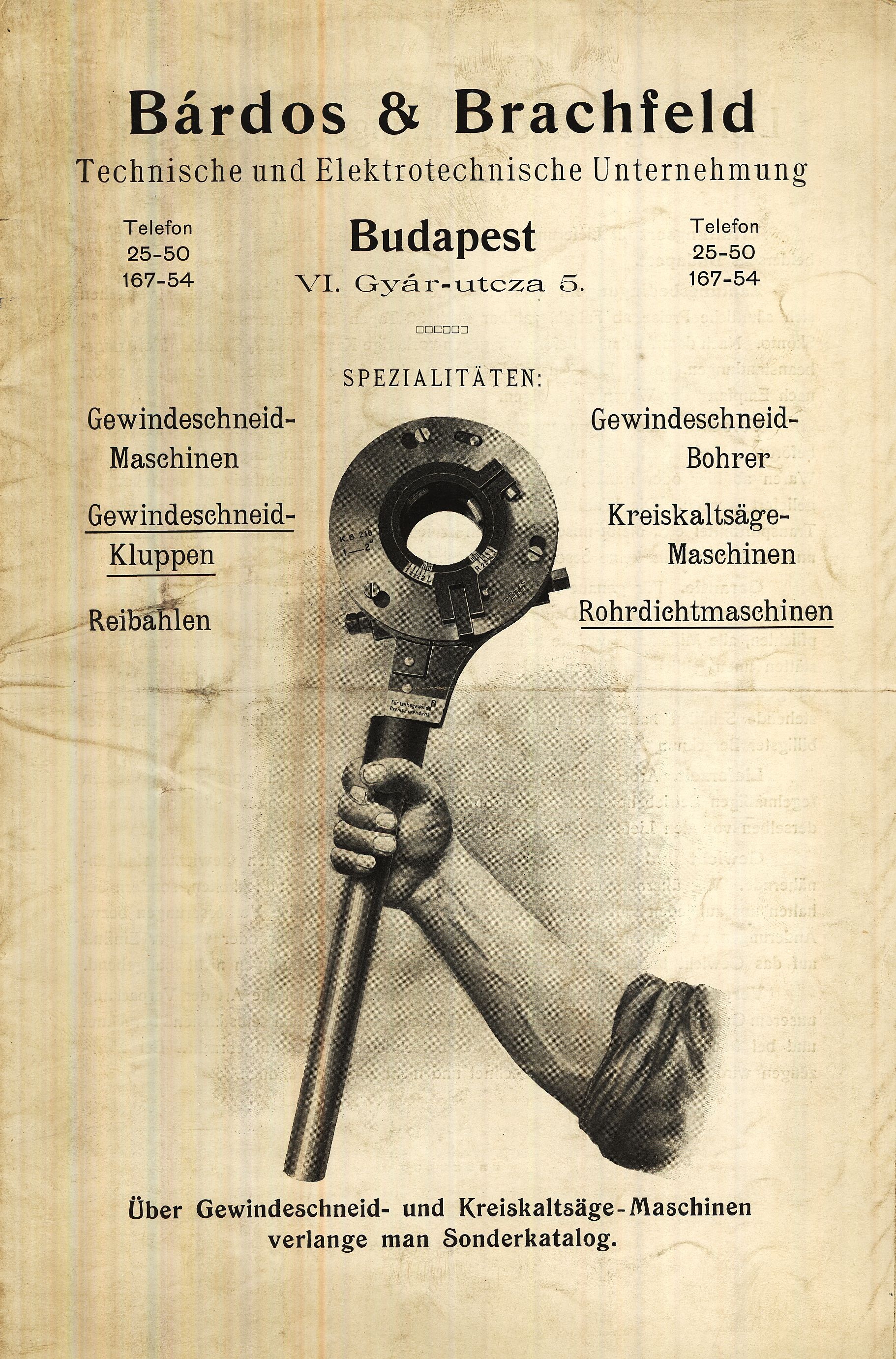 Bárdos & Brachfeld árjegyzék (Magyar Kereskedelmi és Vendéglátóipari Múzeum CC BY-NC-SA)