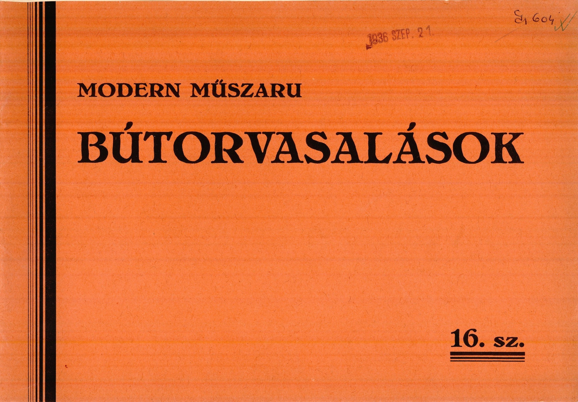 Bútorvasalások árjegyzéke (Magyar Kereskedelmi és Vendéglátóipari Múzeum CC BY-NC-SA)