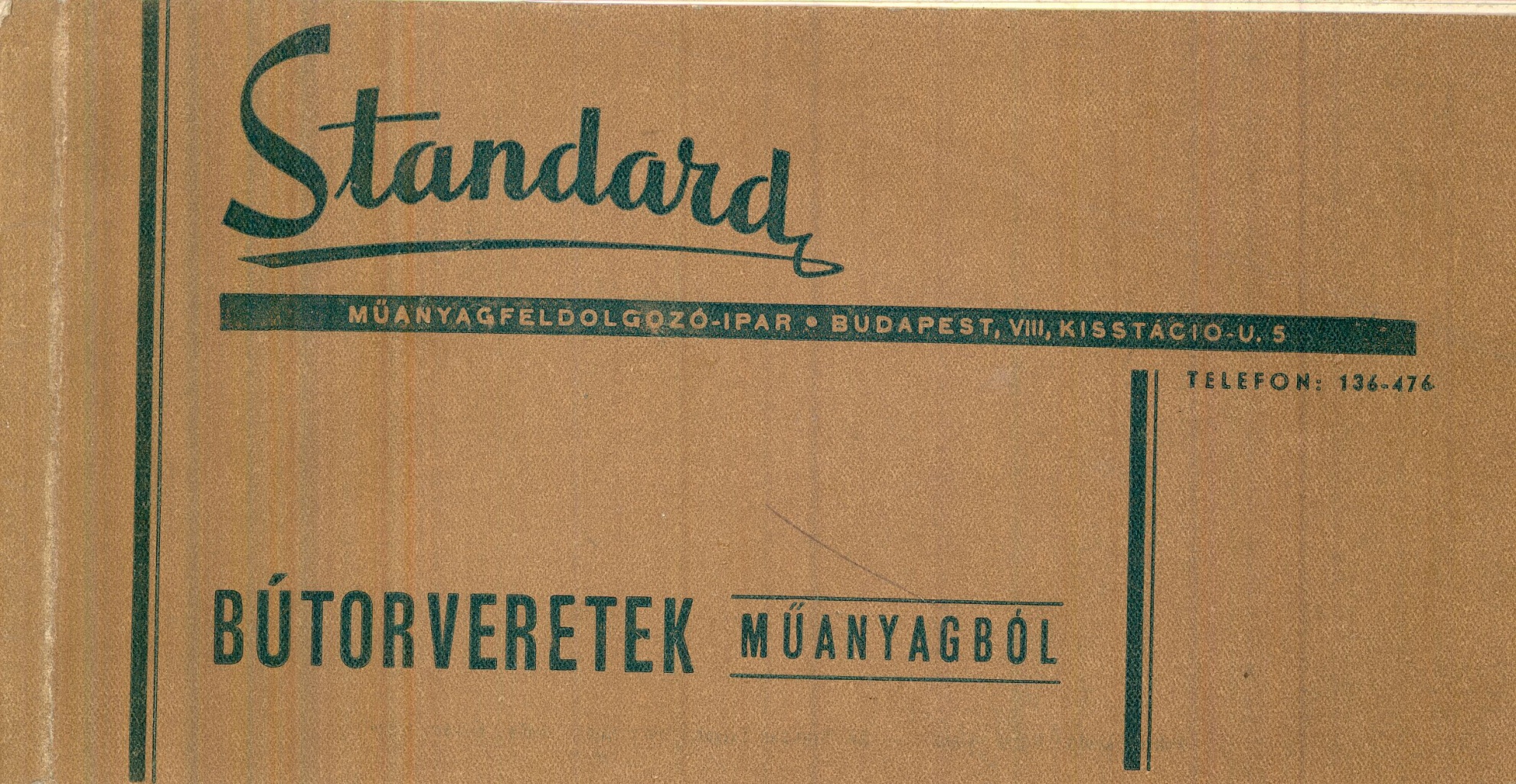 Bútorveretek árjegyzék (Magyar Kereskedelmi és Vendéglátóipari Múzeum CC BY-NC-SA)