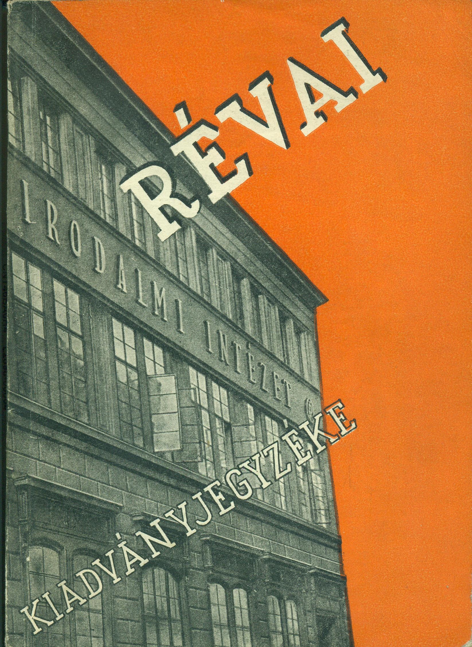 Révai kiadványjegyzéke (Magyar Kereskedelmi és Vendéglátóipari Múzeum CC BY-NC-SA)