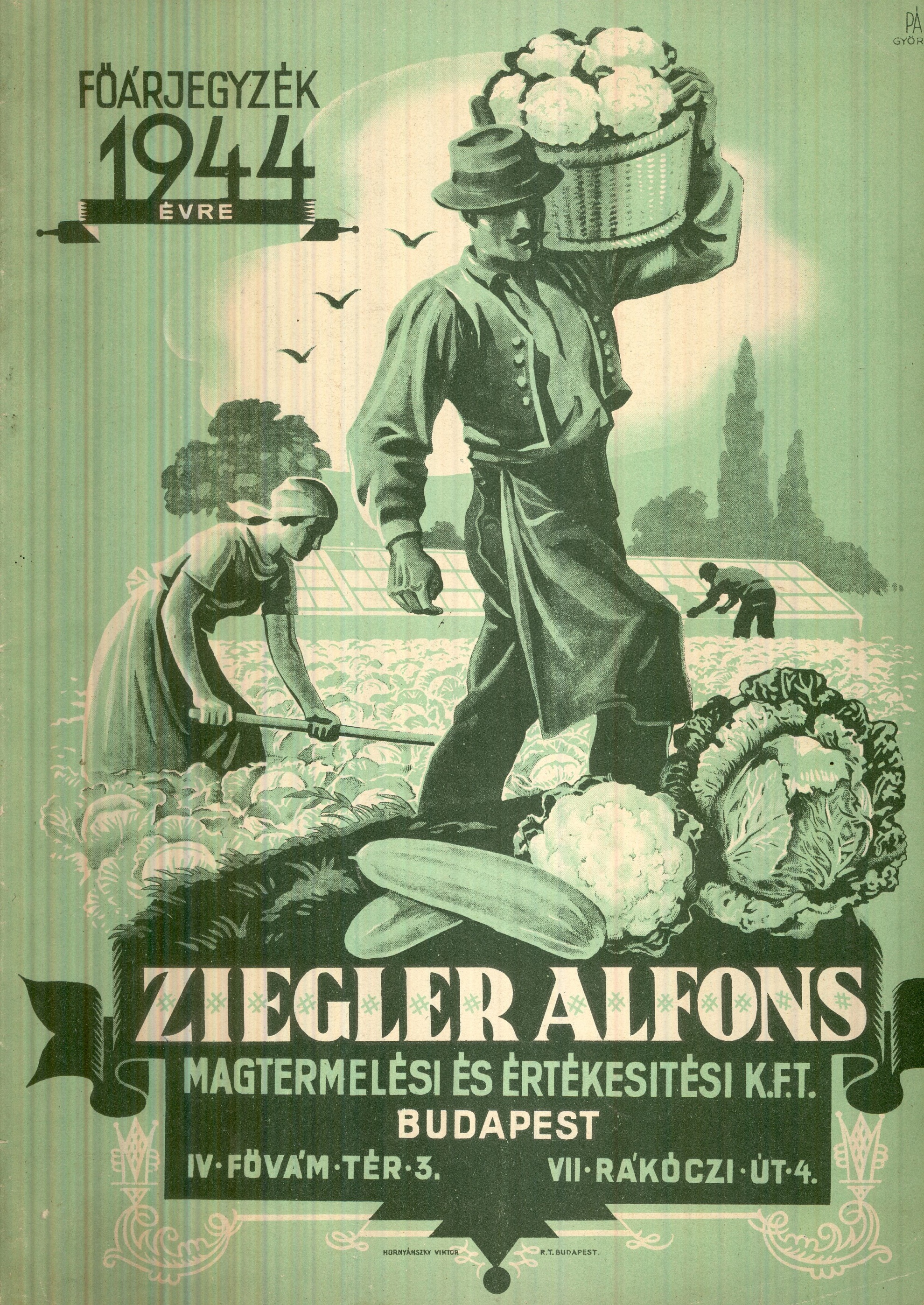 ZIEGLER ALFONS FŐÁRJEGYZÉK (Magyar Kereskedelmi és Vendéglátóipari Múzeum CC BY-NC-SA)
