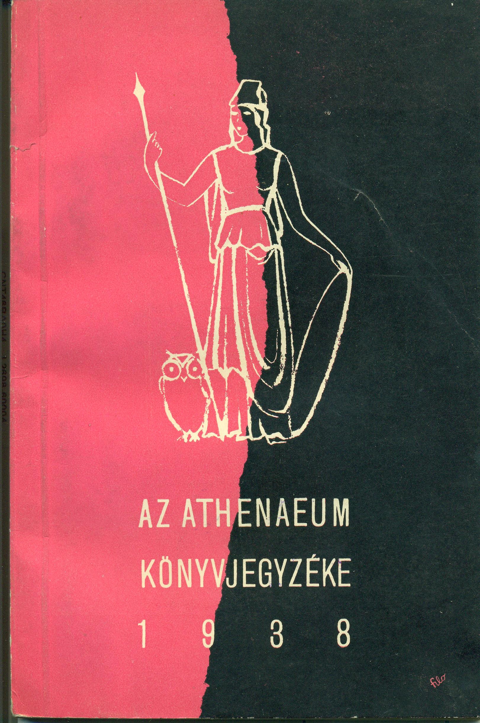 Az Athenaeum könyvjegyzéke 1938 (Magyar Kereskedelmi és Vendéglátóipari Múzeum CC BY-NC-SA)