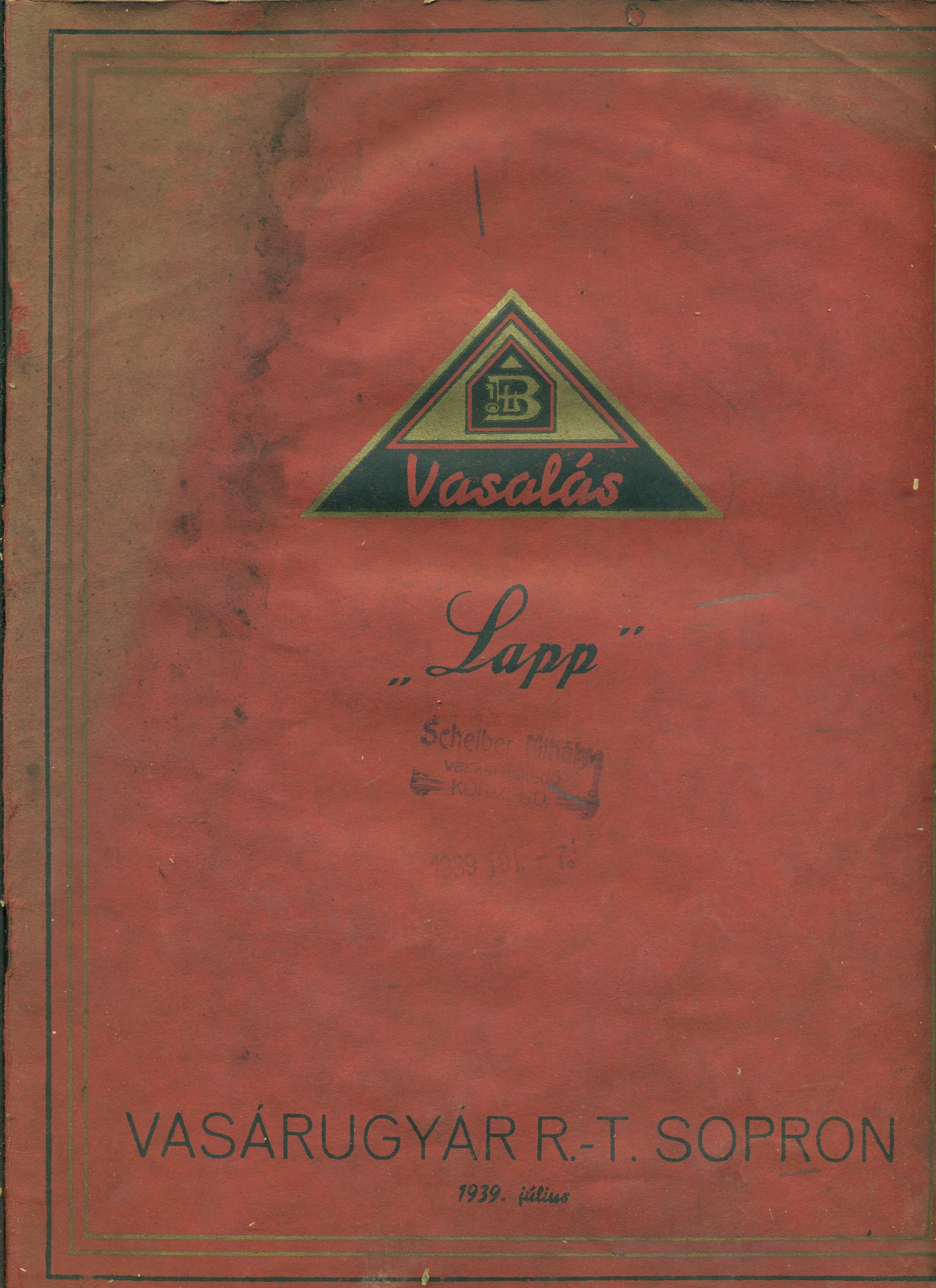 "Lapp" vasalás (Magyar Kereskedelmi és Vendéglátóipari Múzeum CC BY-NC-SA)