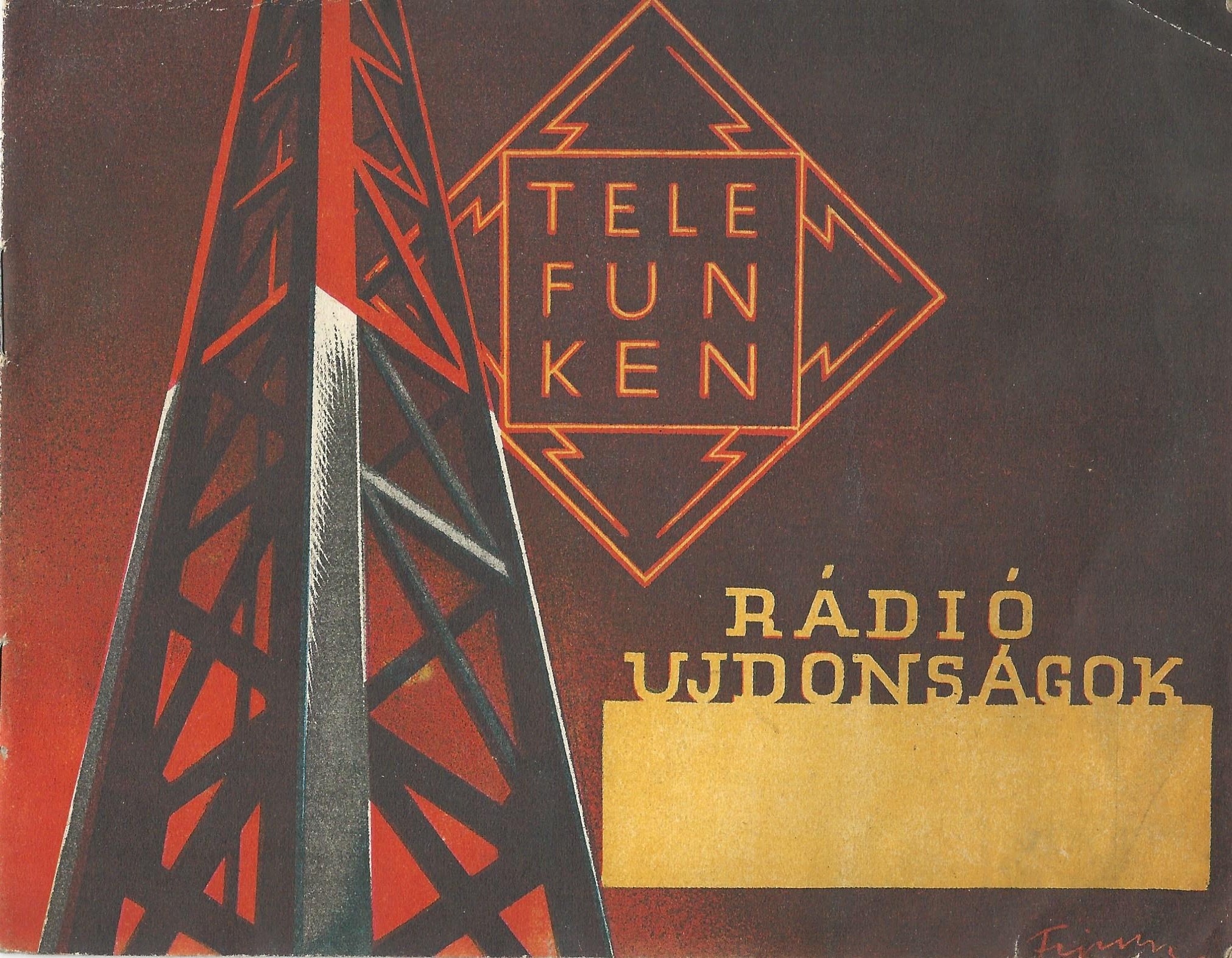Telefunken rádió újdonságok (Magyar Kereskedelmi és Vendéglátóipari Múzeum CC BY-NC-SA)