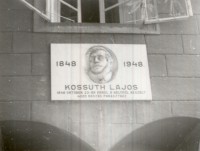 Kossuth Lajos emléktábla 2.