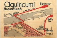 Aquincumi stranfürdő térkép